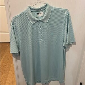 IZOD Men's Aqua Striped Polo Shirt